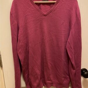 Esprit Men’s BURGANDY V-Neck Sweater Sz XL EUC!